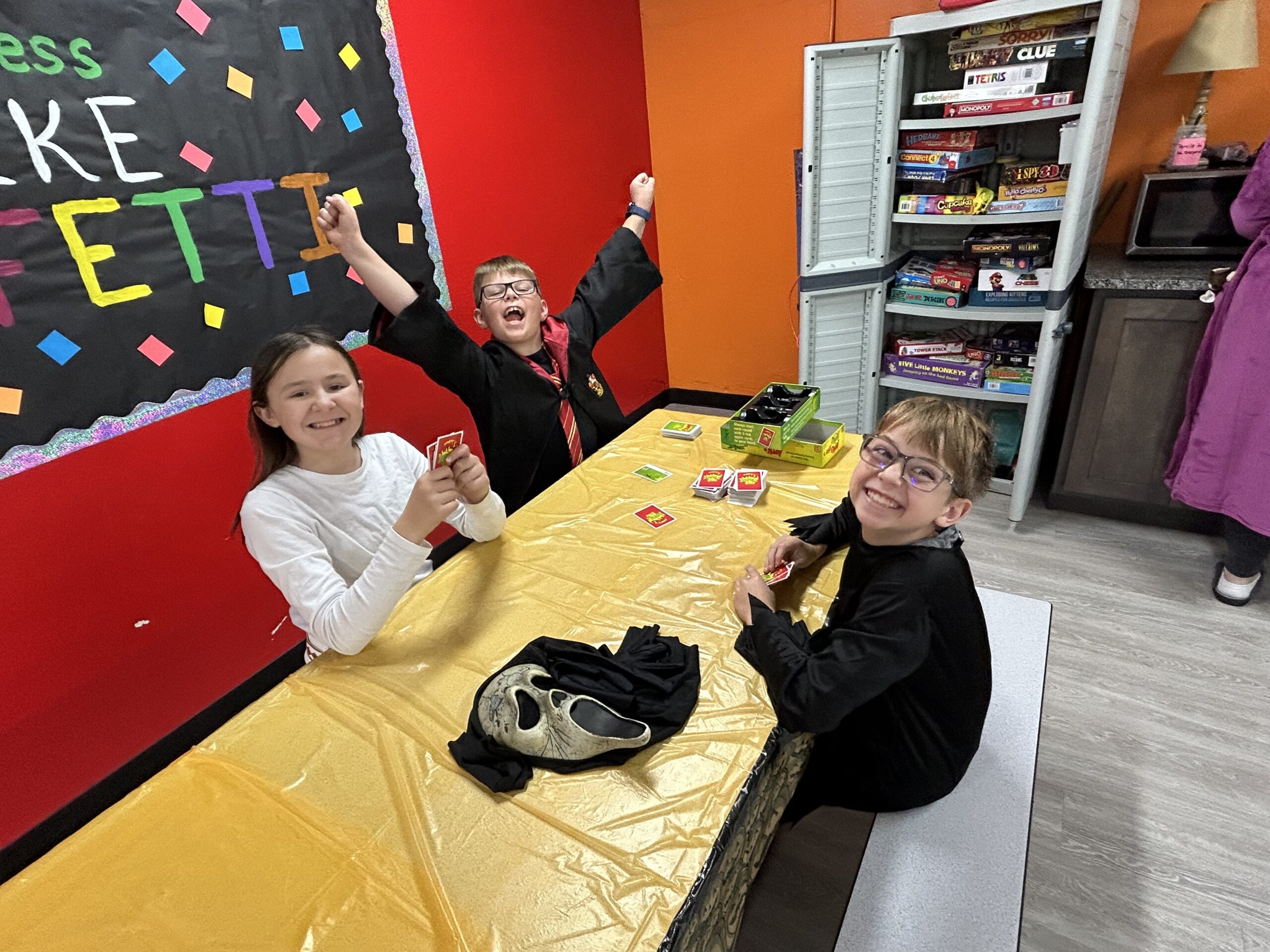 Rainbow Club children enjoying game time